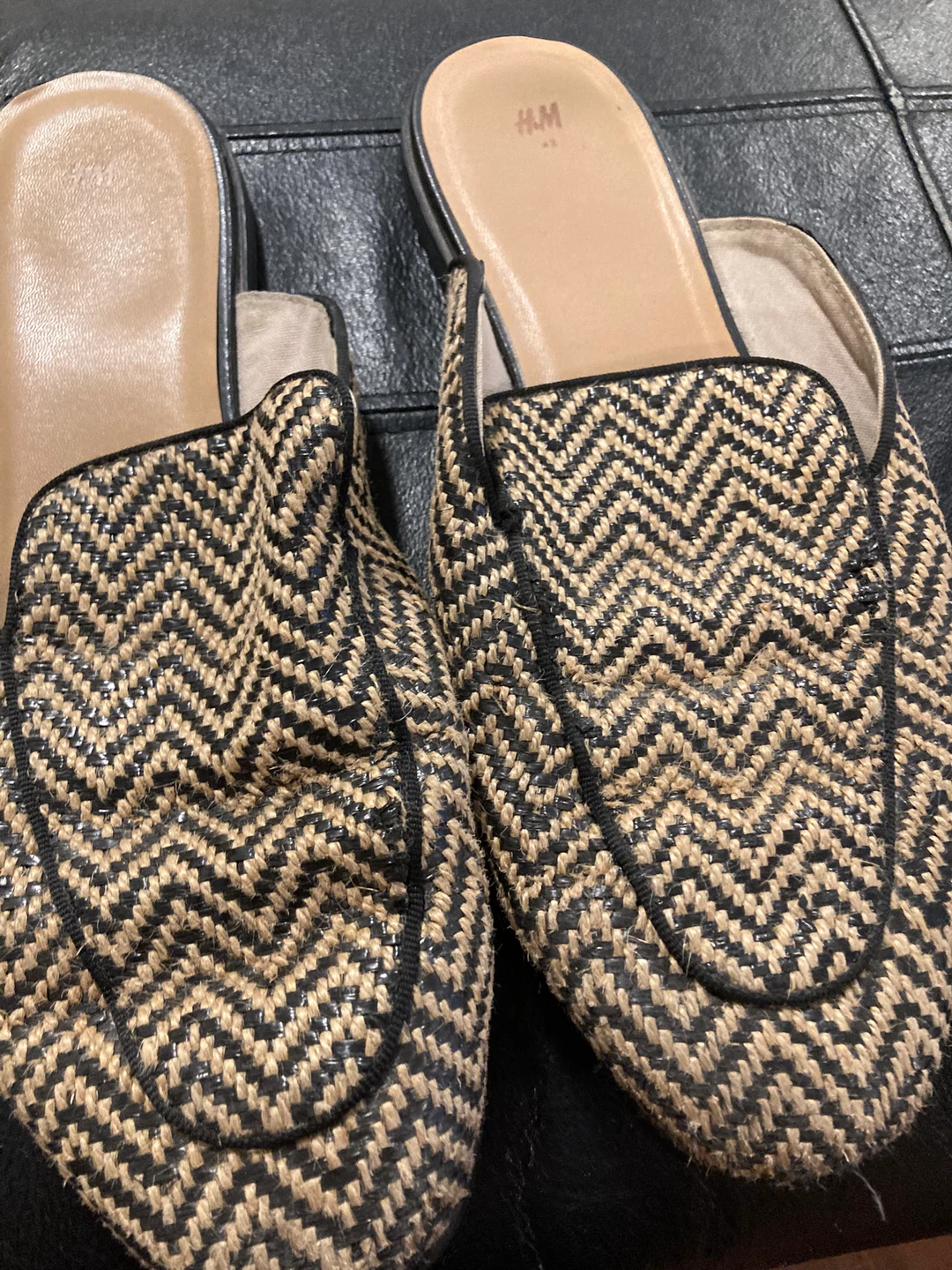 H&M Women's Straw Loafer Mules Size 8 - photo 2