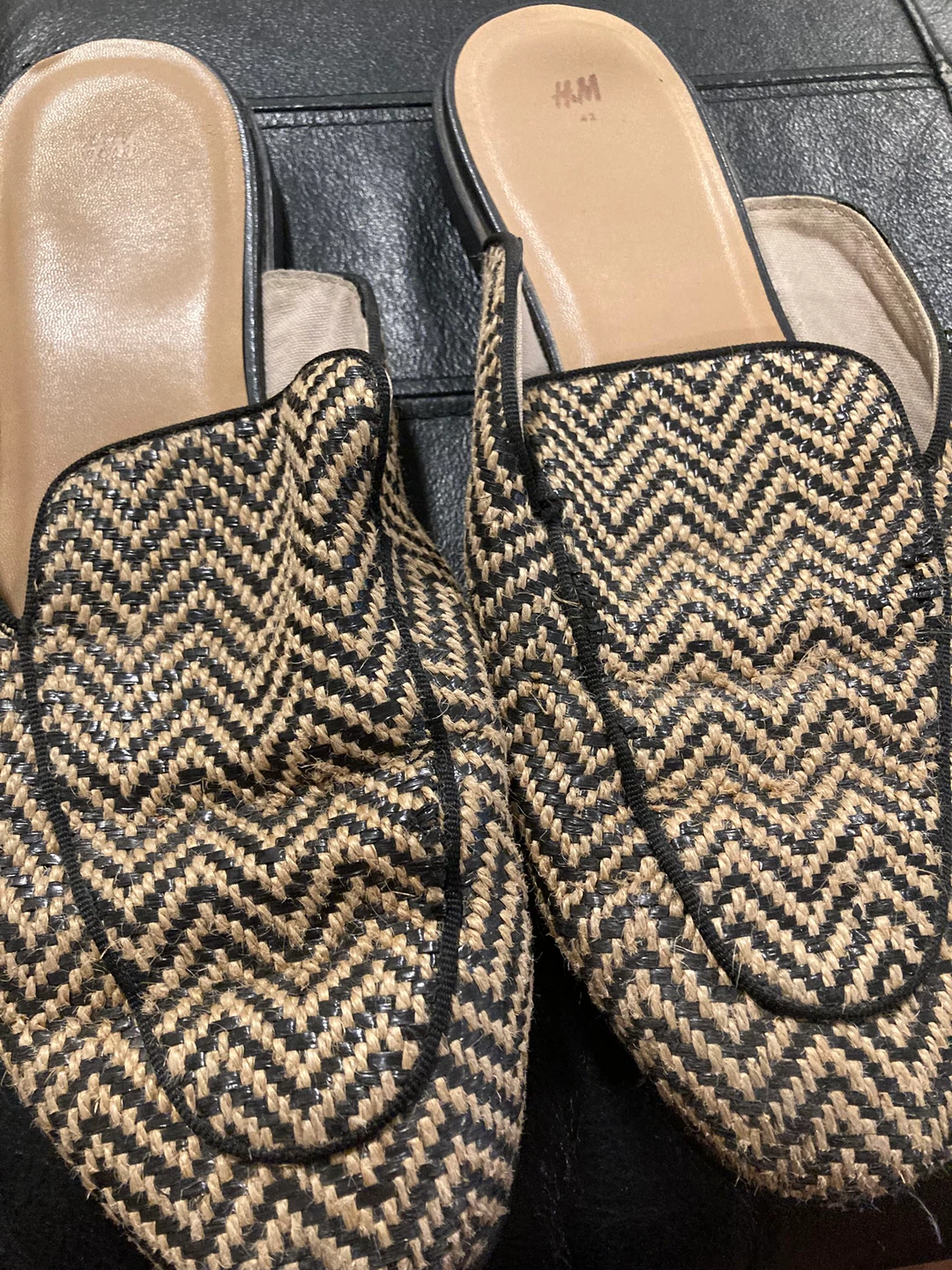H&M Women's Straw Loafer Mules Size 8 - photo 5
