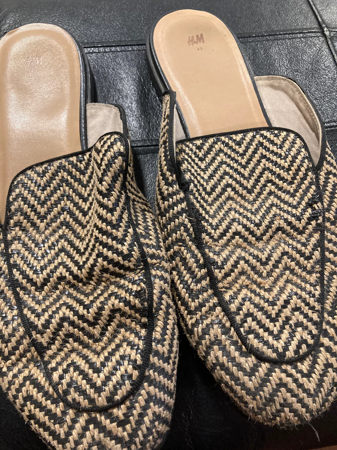 H&M Women's Straw Loafer Mules Size 8 - photo 3