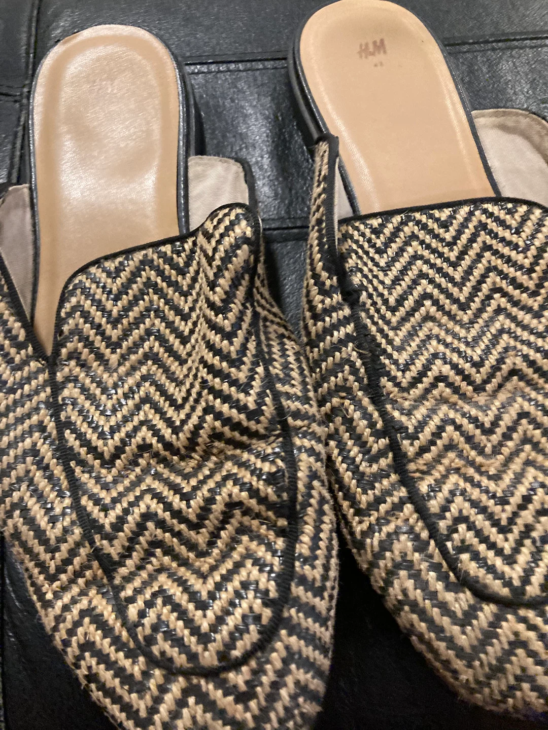 H&M Women's Straw Loafer Mules Size 8 - photo 4