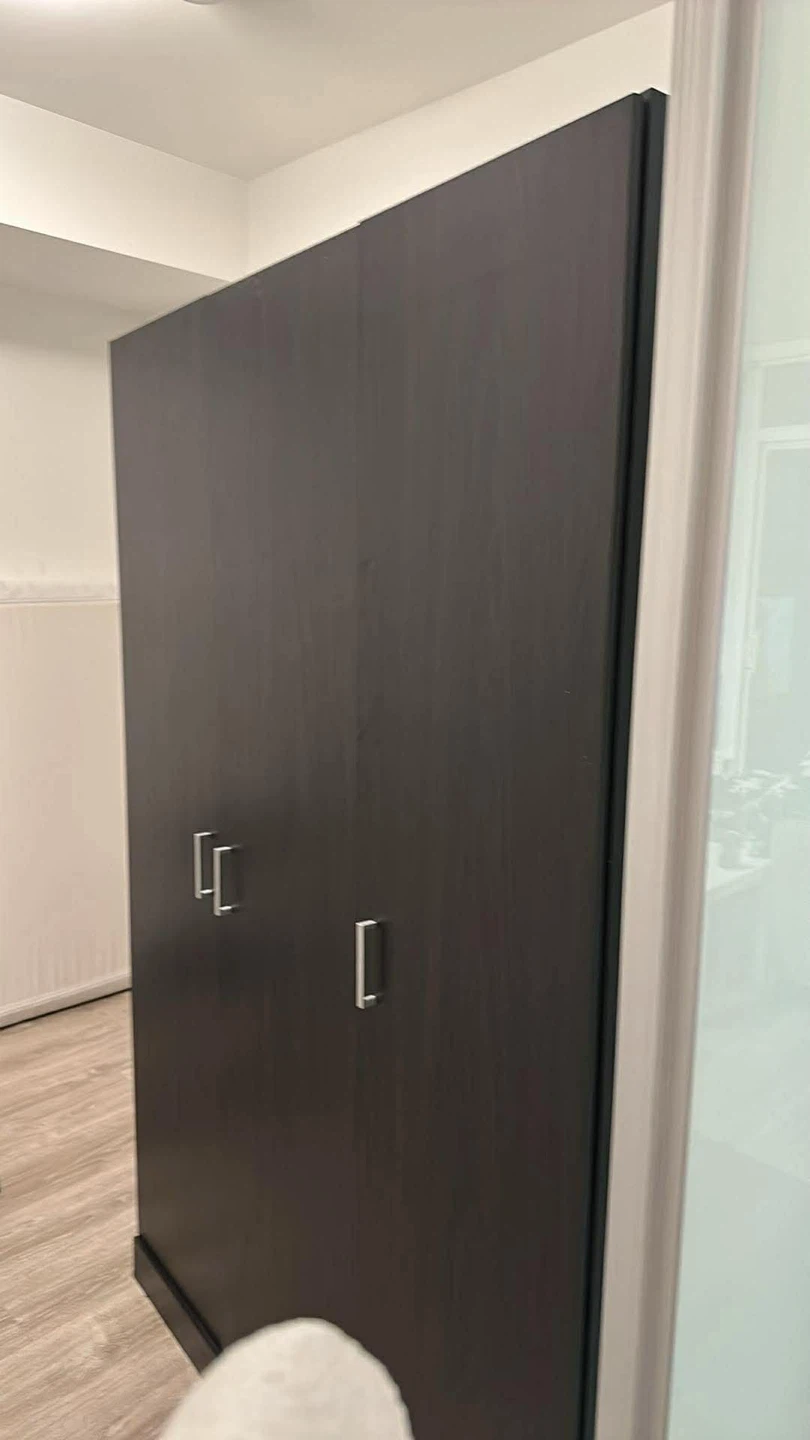 Dark Wood 3-Door Wardrobe - photo 4