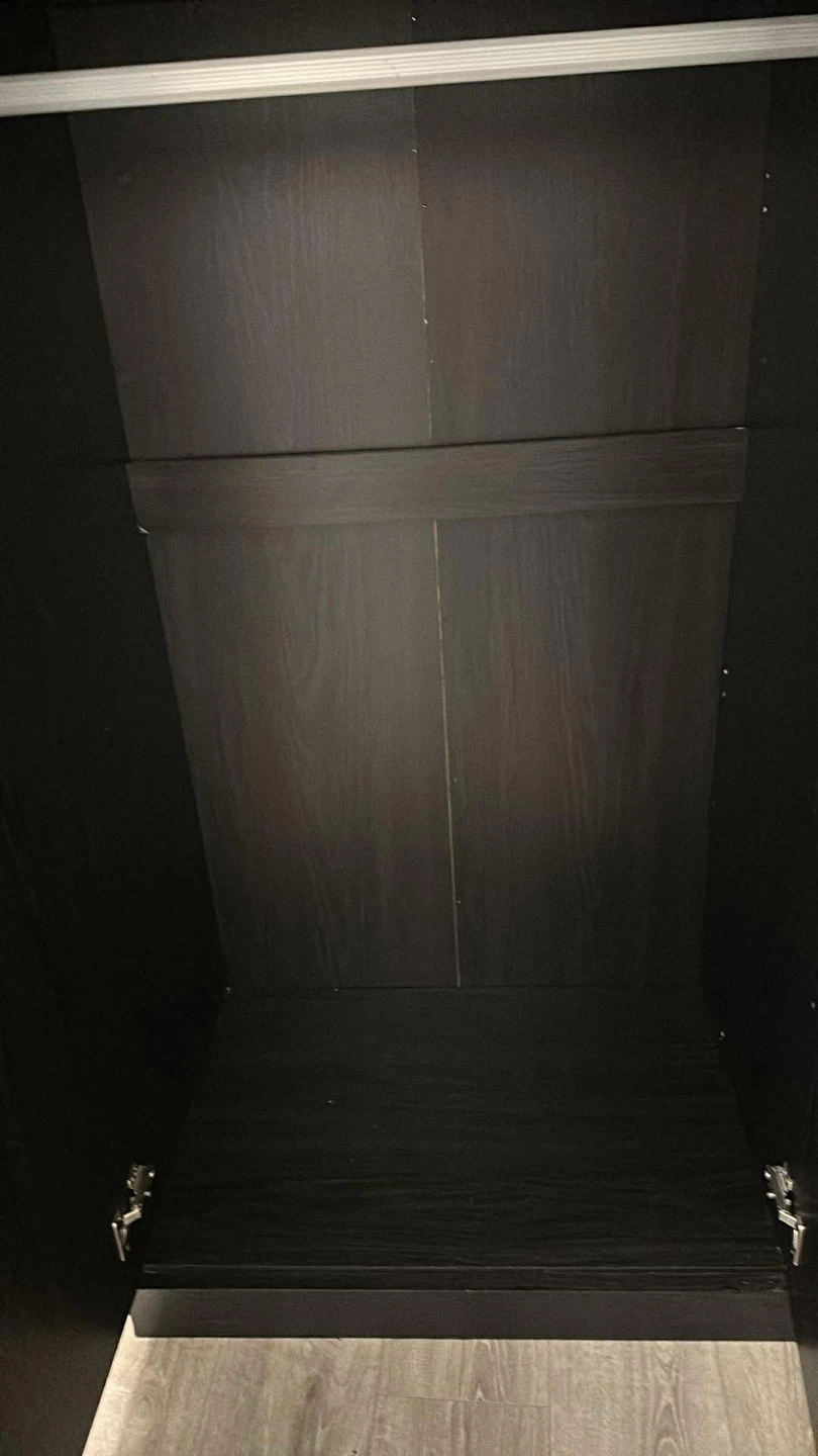 Dark Wood 3-Door Wardrobe - photo 2