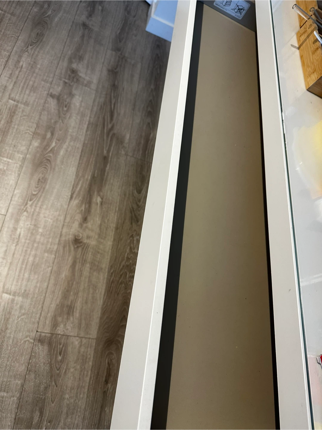 White Desk with Drawer - photo 3