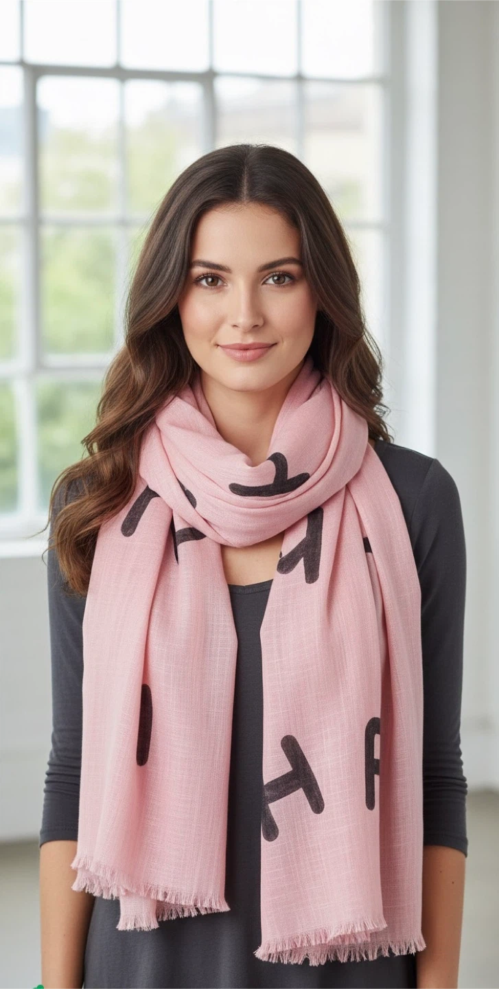 Hand-Painted & Block Printed Cotton Scarves