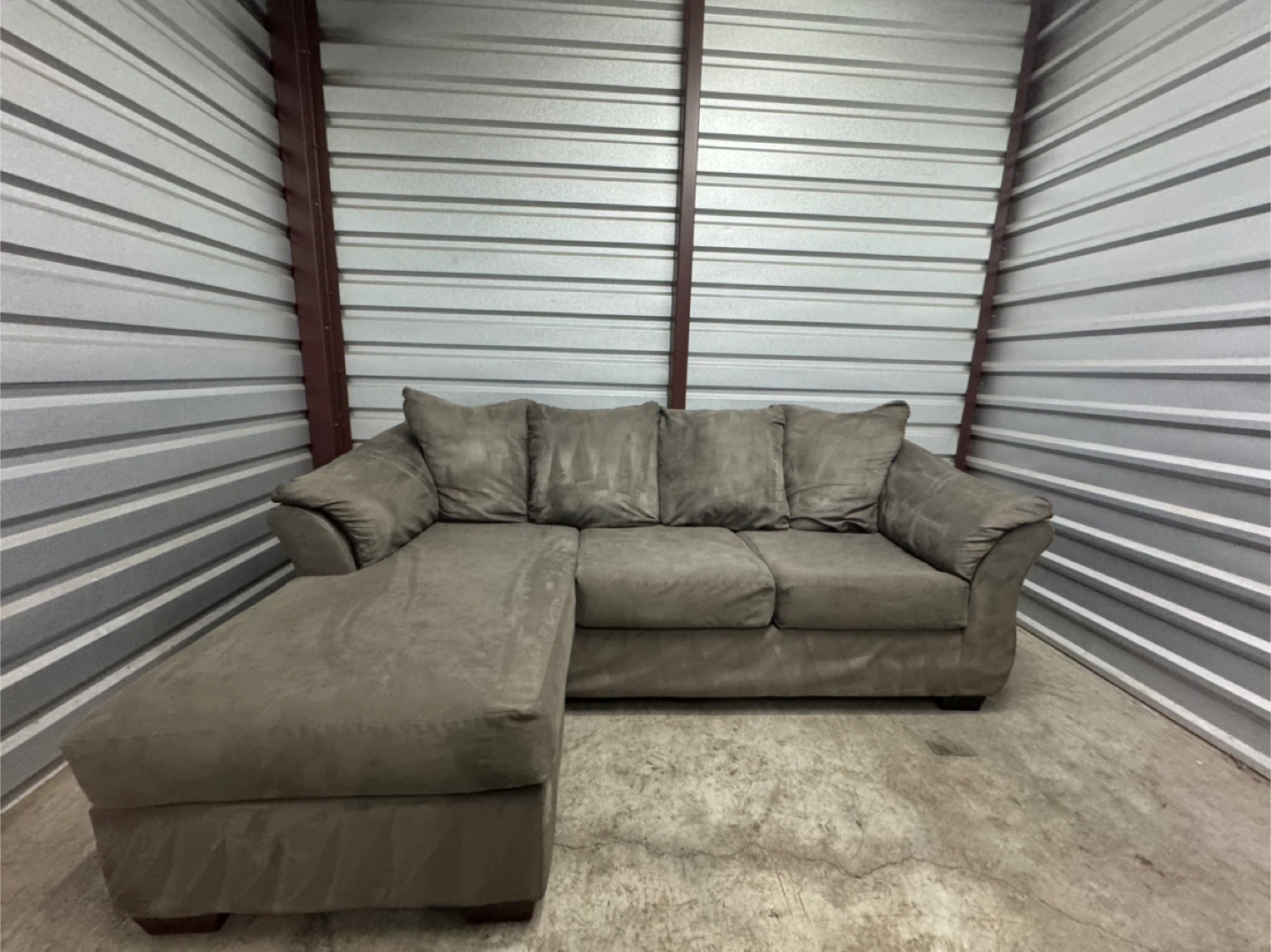Light grey sectional - photo 5