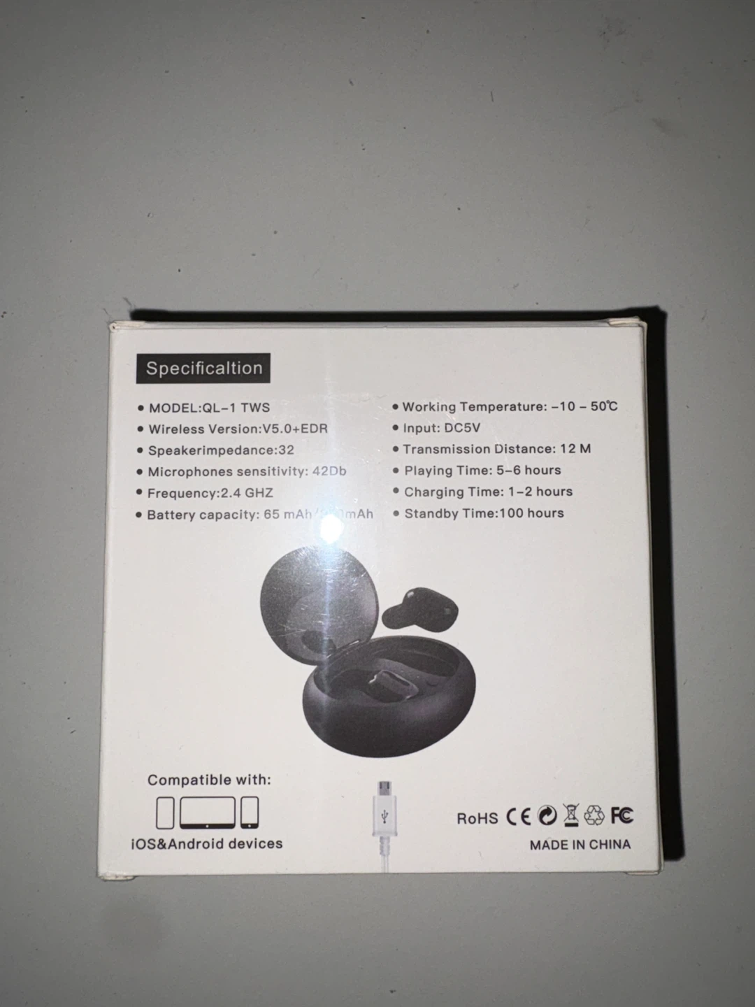 QL-1 TWS Wireless Earbuds New Sealed - photo 2