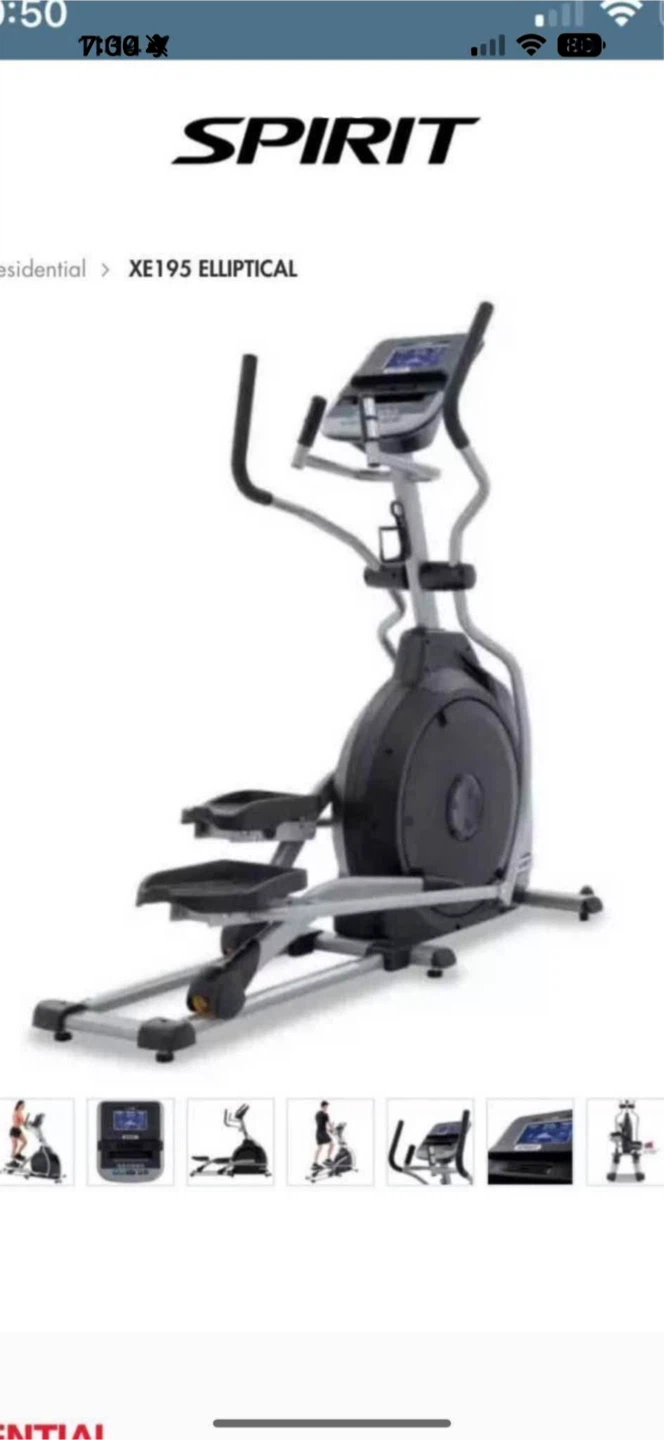 Spirit XE195 Elliptical - photo 3