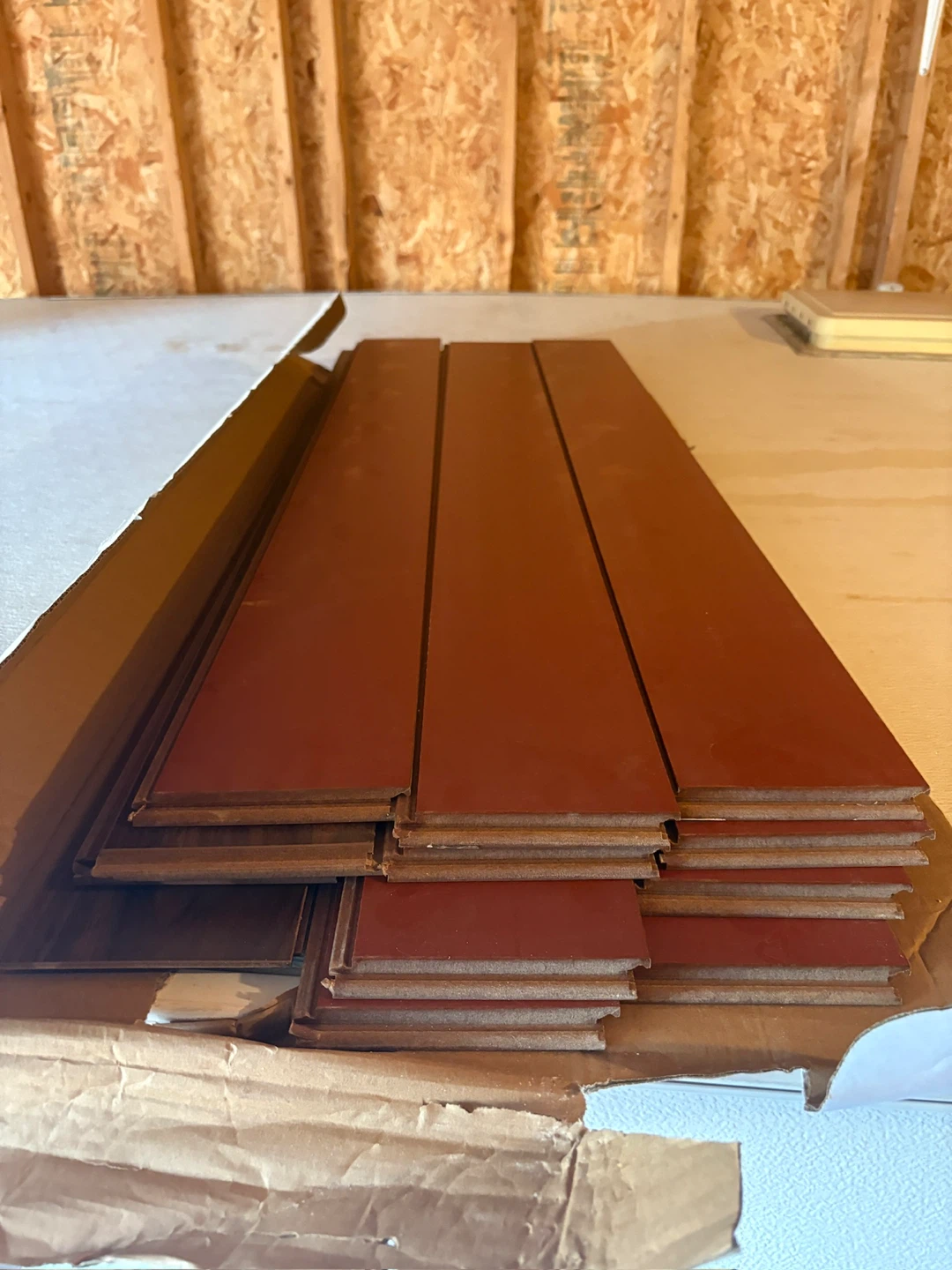 Red Solid Hardwood Flooring Planks - photo 3