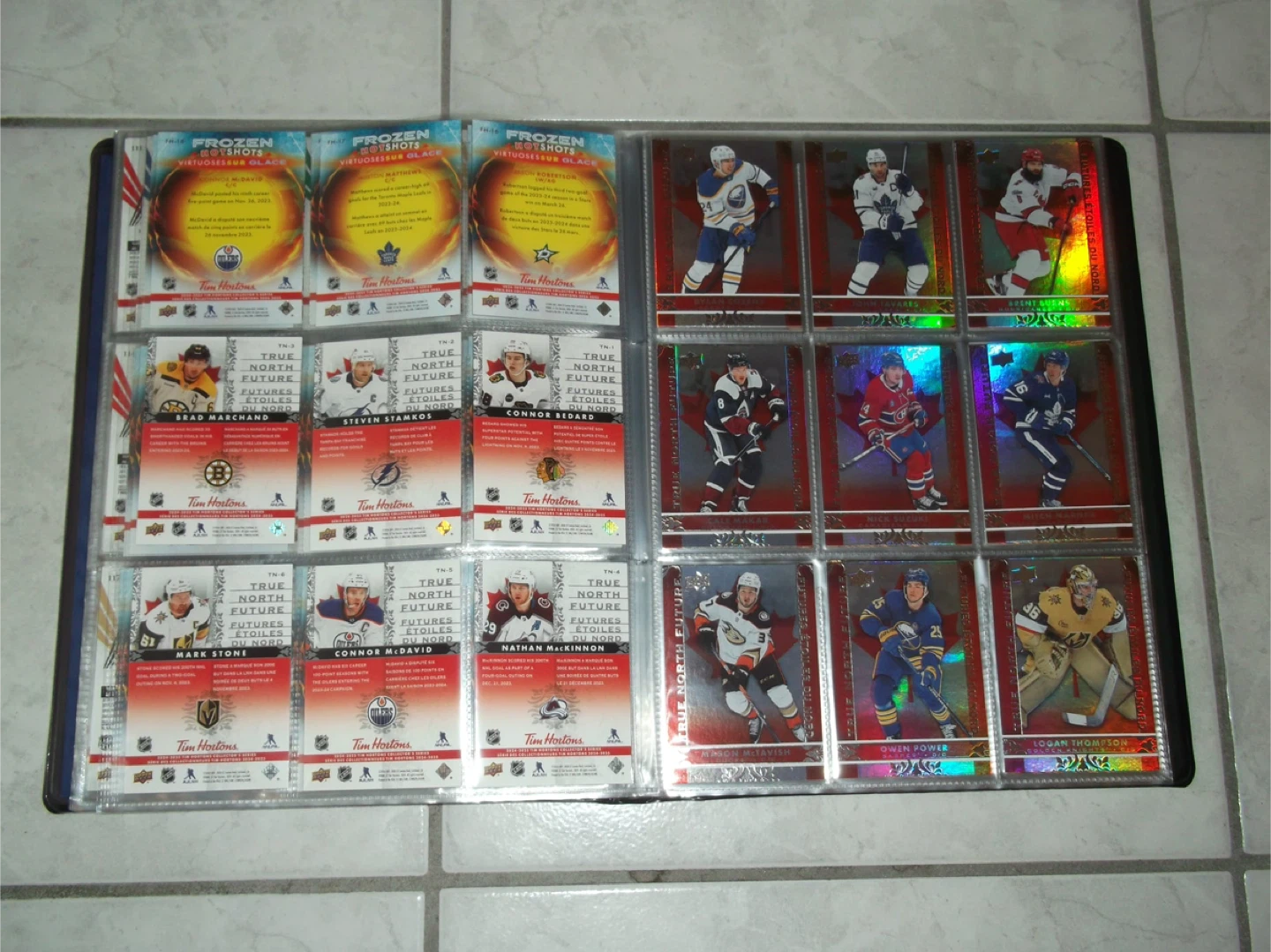 Tim Horton’s 2024/2025 Binder w/Complete Hockey Card Sets!! - photo 4