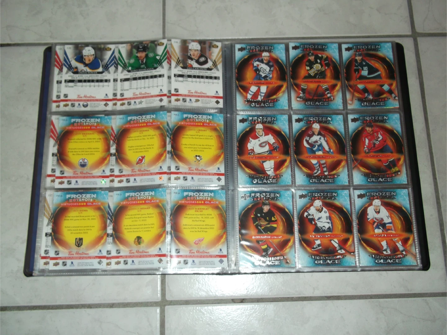 Tim Horton’s 2024/2025 Binder w/Complete Hockey Card Sets!! - photo 3