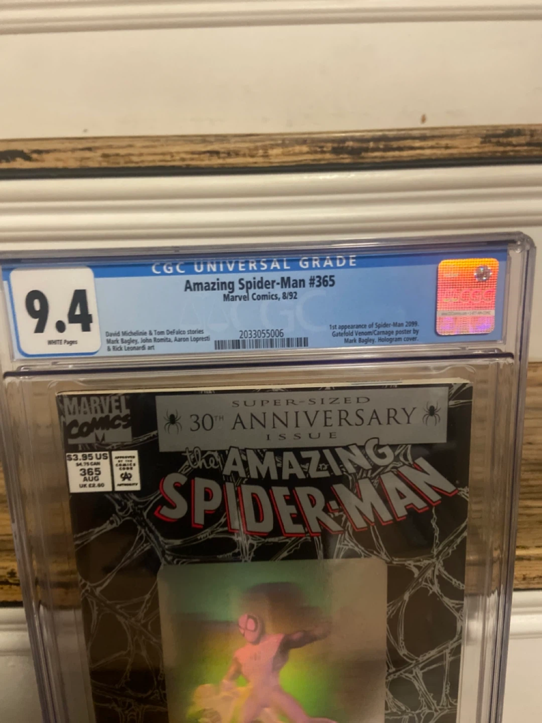 Amazing Spider-Man #365 CGC 9.4 1st App Spider-Man 2099 - photo 2