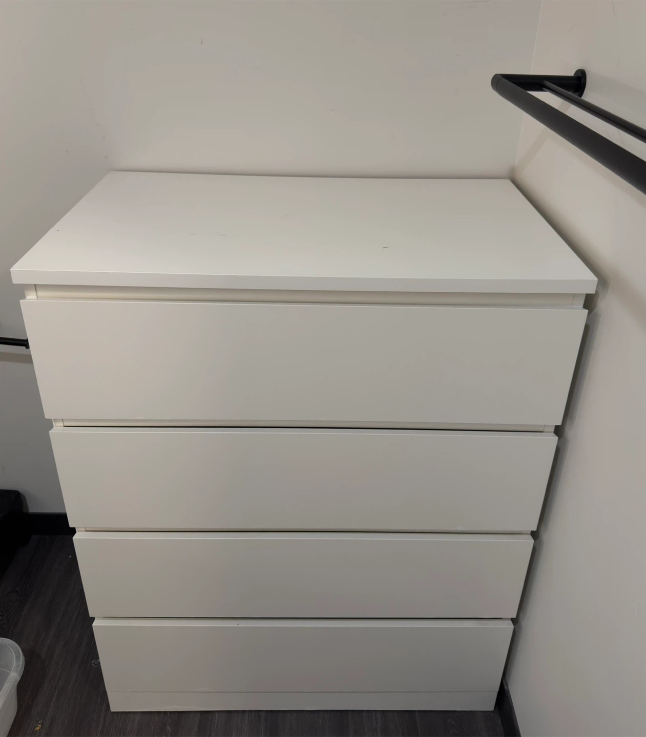 IKEA White 4-Drawer Dresser Chest - photo 2