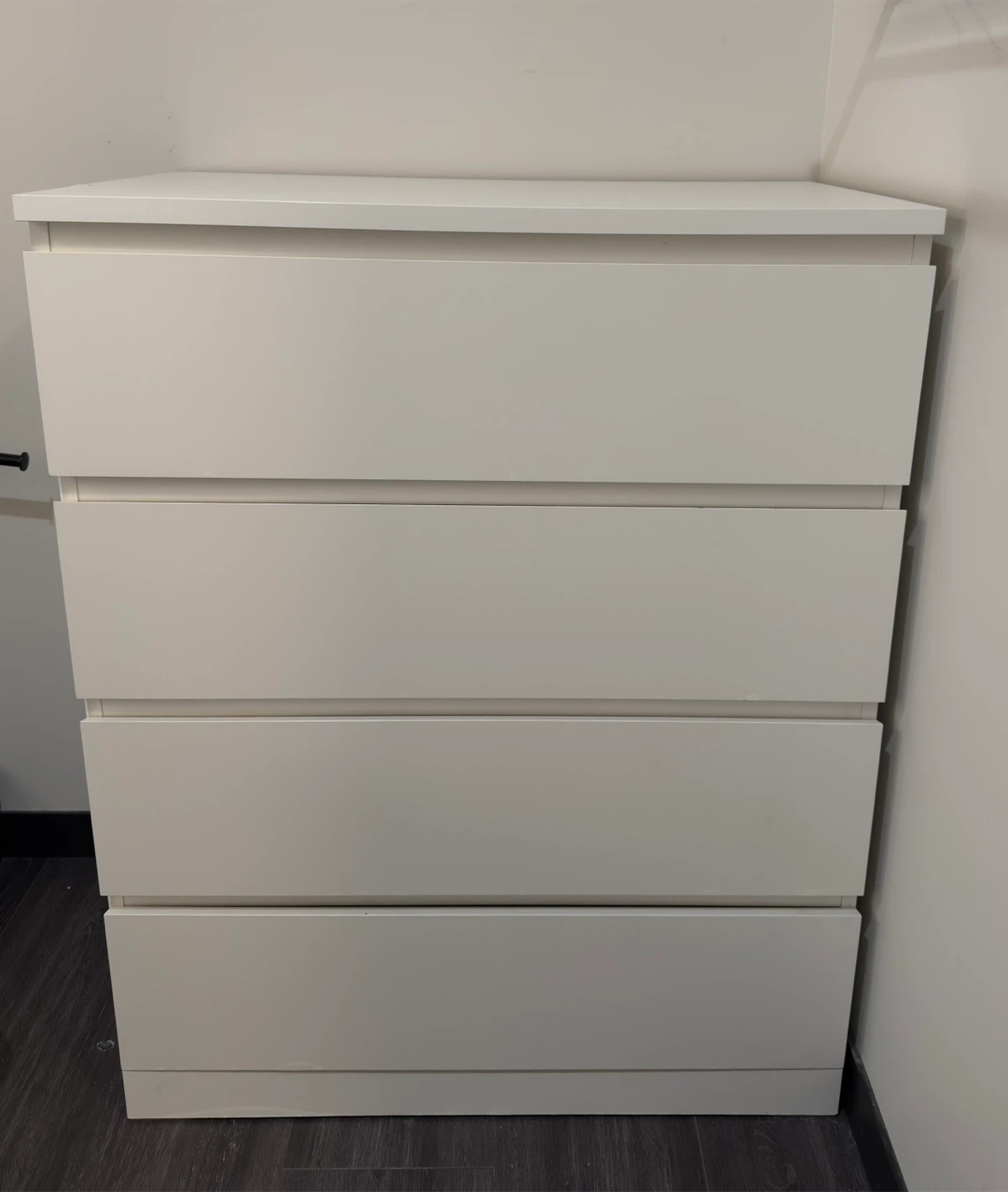 IKEA White 4-Drawer Dresser Chest