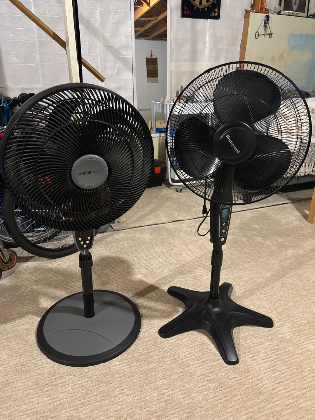 Honeywell & Comfort Zone Pedestal Fans - Black