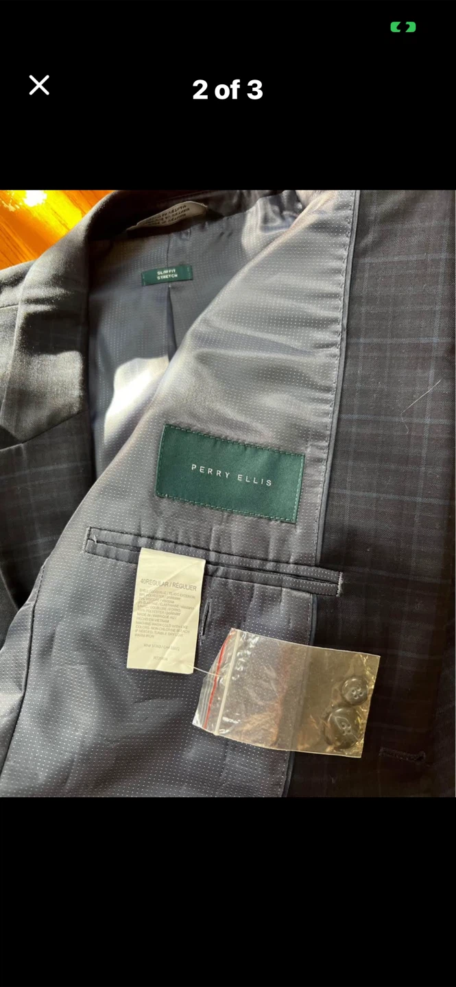 Perry Ellis Men's Slim Fit Blazer - photo 3