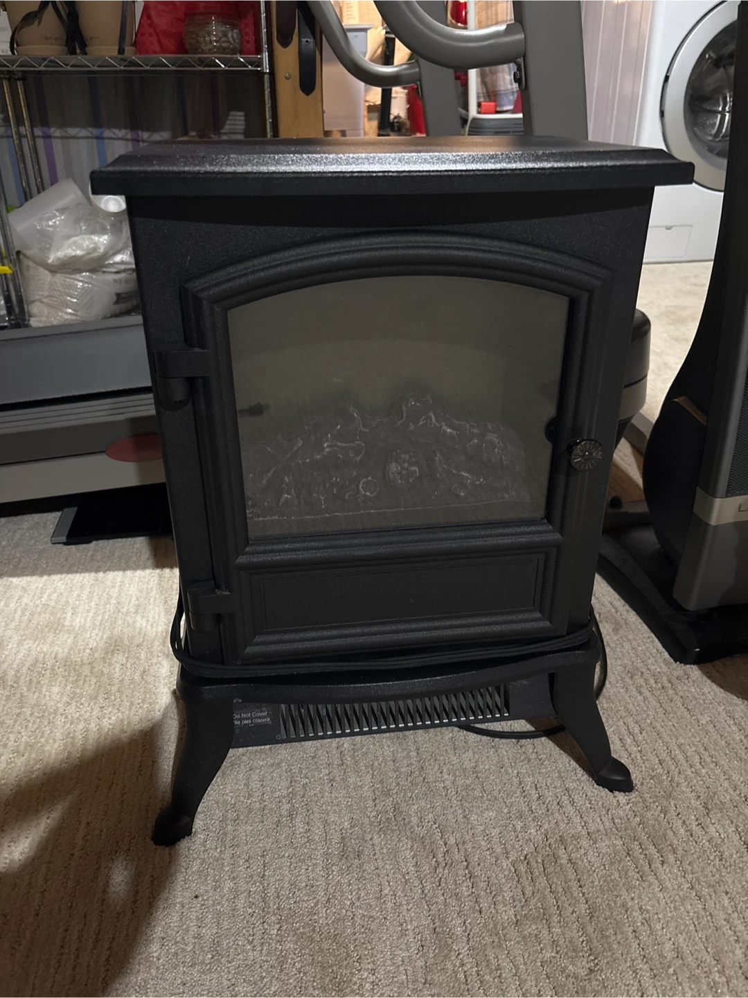 Black Electric Fireplace Stove