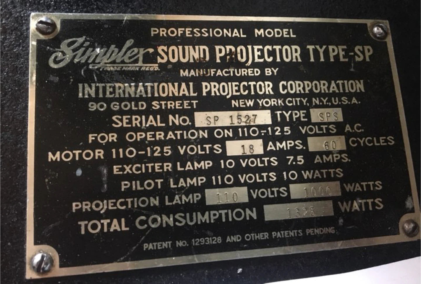 Simplex Sound Projector Type-SP