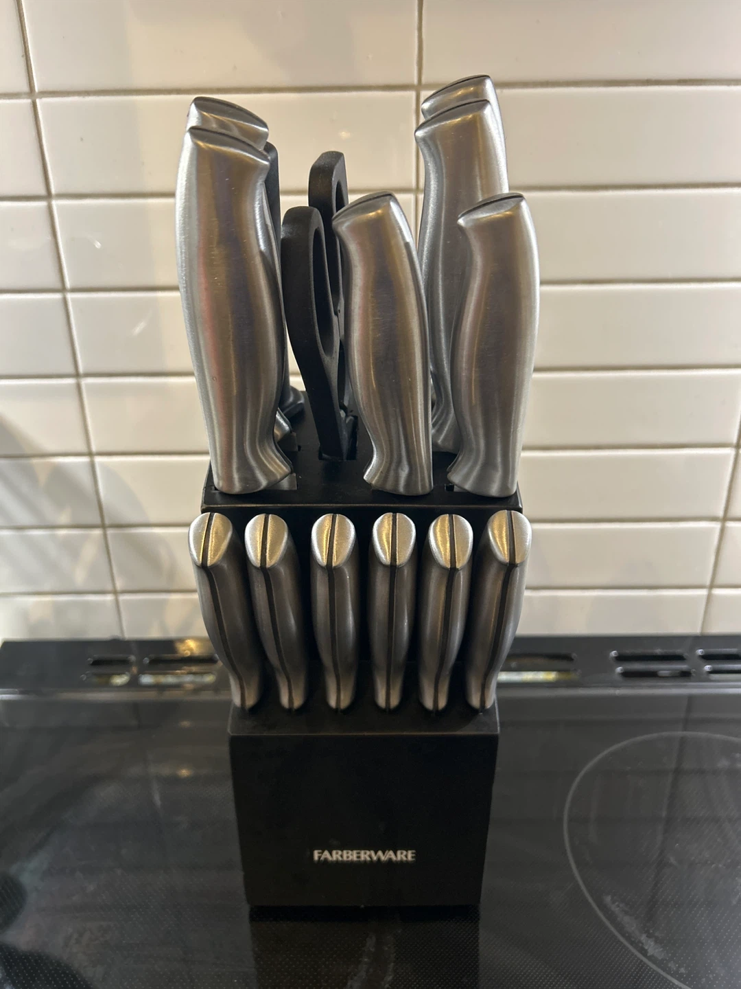 Farberware 15-Piece Knife Set with Block and Shears