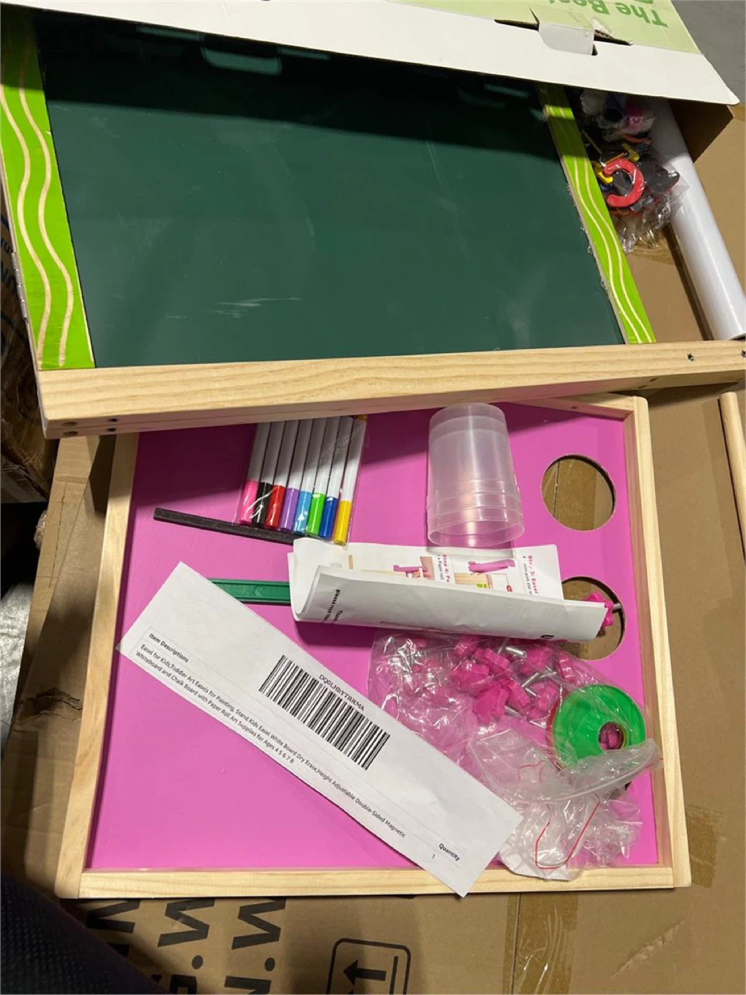 Kids Easel: Double-Sided Whiteboard Chalkboard - photo 4