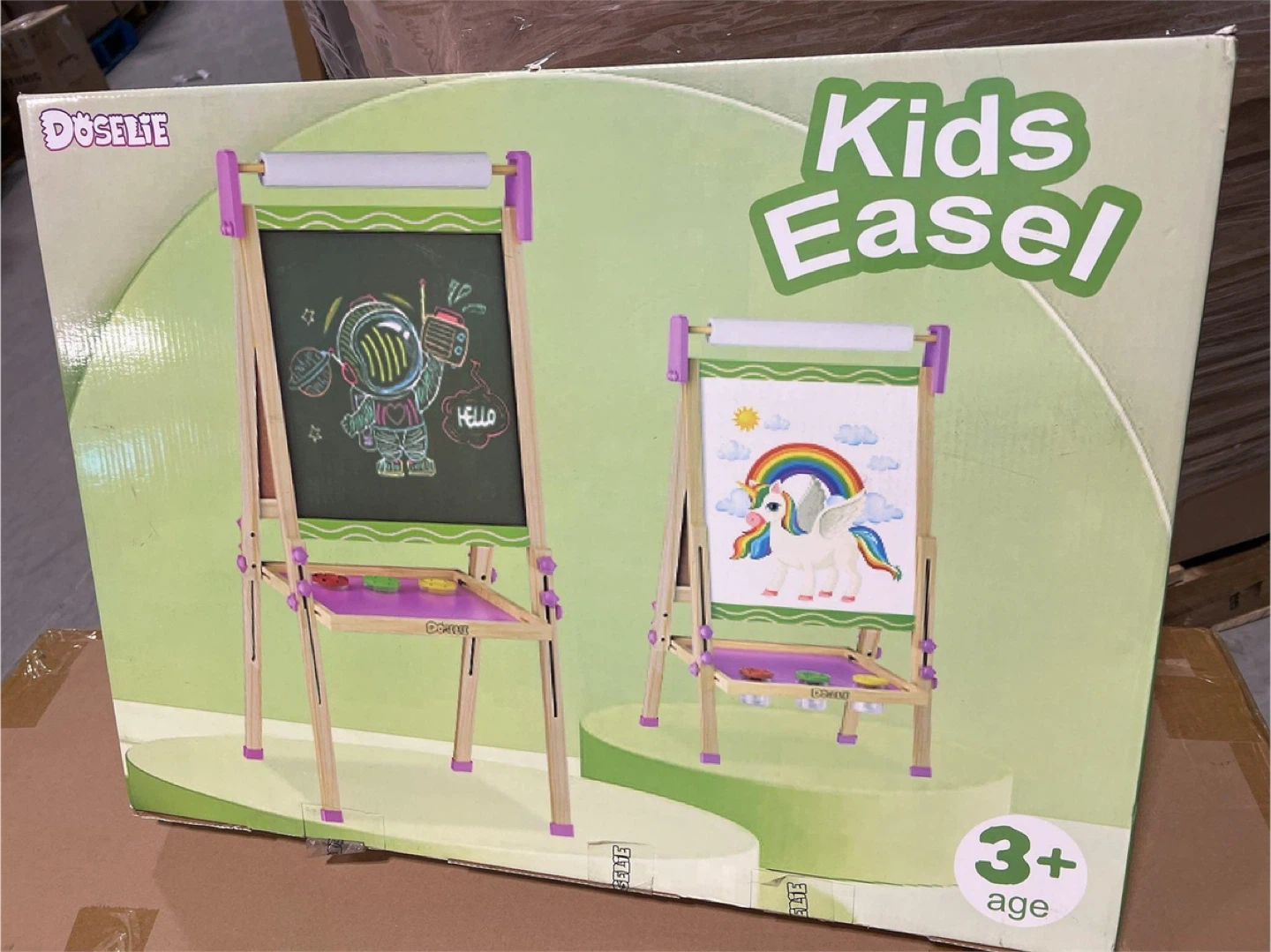 Kids Easel: Double-Sided Whiteboard Chalkboard - photo 3