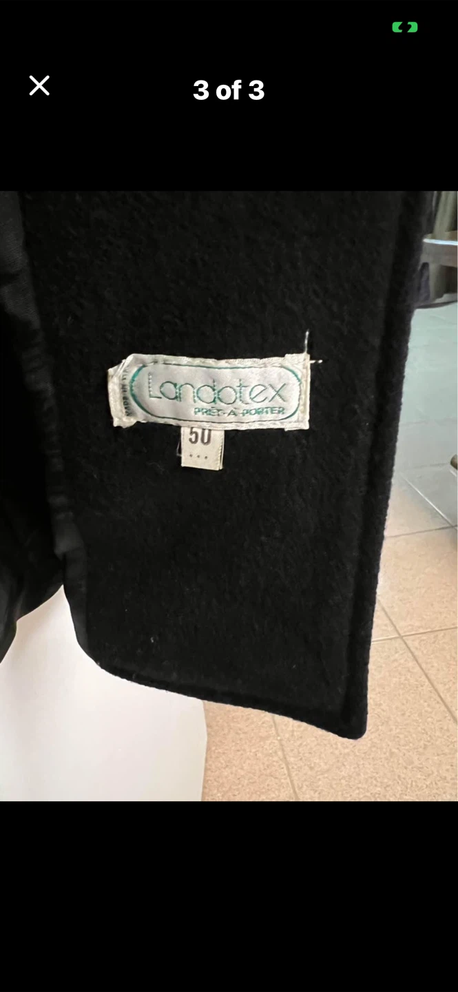 Landotex Black Wool Blend Blazer Coat - photo 3