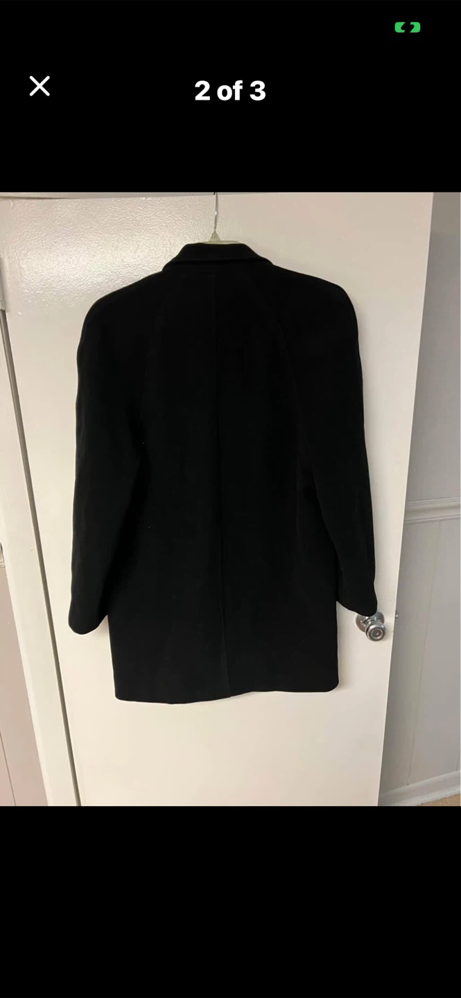 Landotex Black Wool Blend Blazer Coat - photo 2