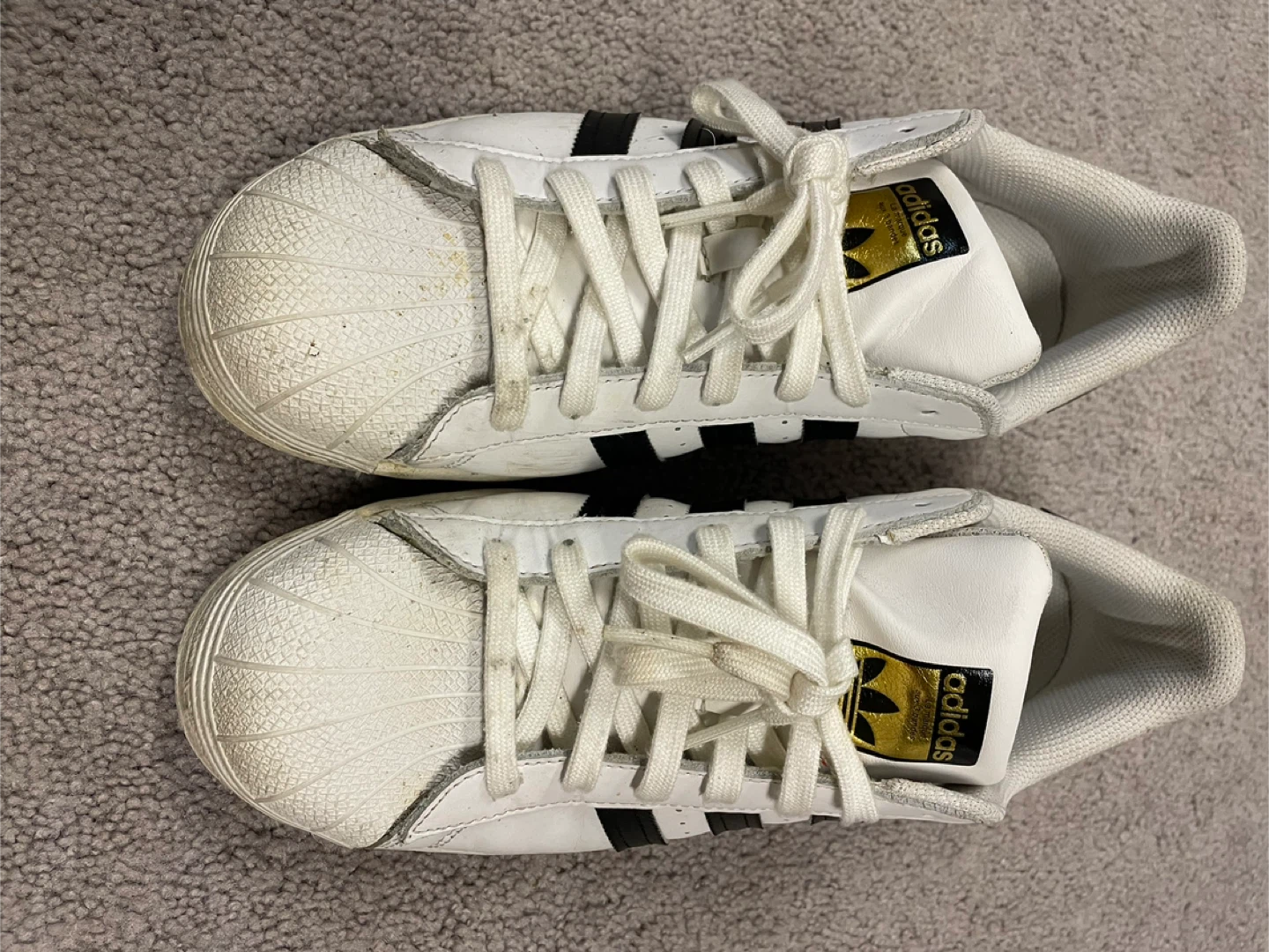 Adidas Superstar Sneakers White Black mens 10 - photo 2