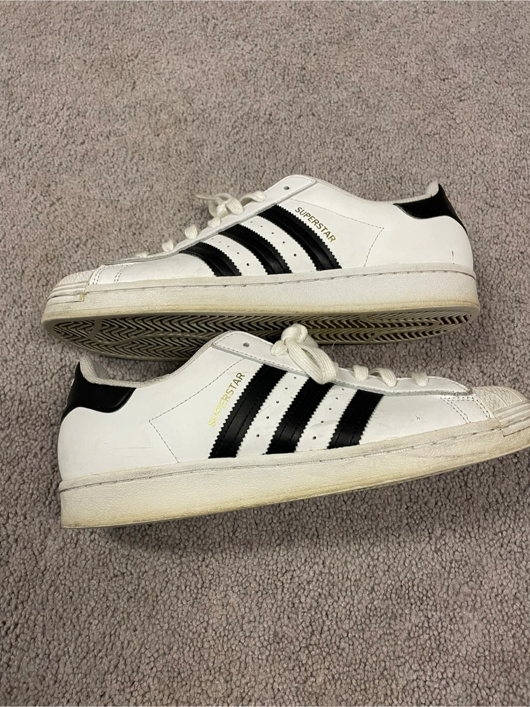 Adidas Superstar Sneakers White Black mens 10 - photo 5