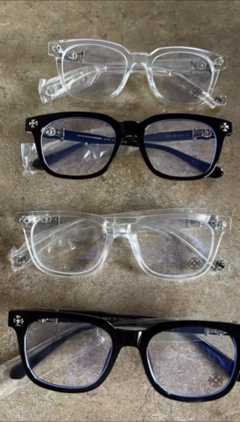 Chrome Hearts Glasses - Clear & Black