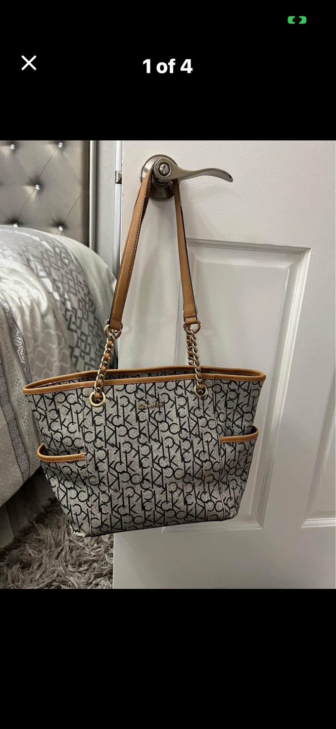 Calvin Klein Monogram Tote Bag