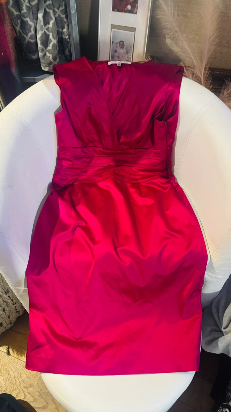 Evan-Piccone pink Satin Dress Size 8