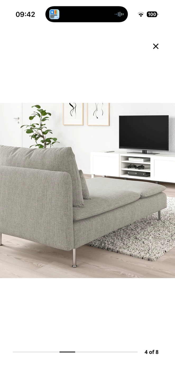 IKEA Ekenäs Chaise Lounge - Grey - photo 5