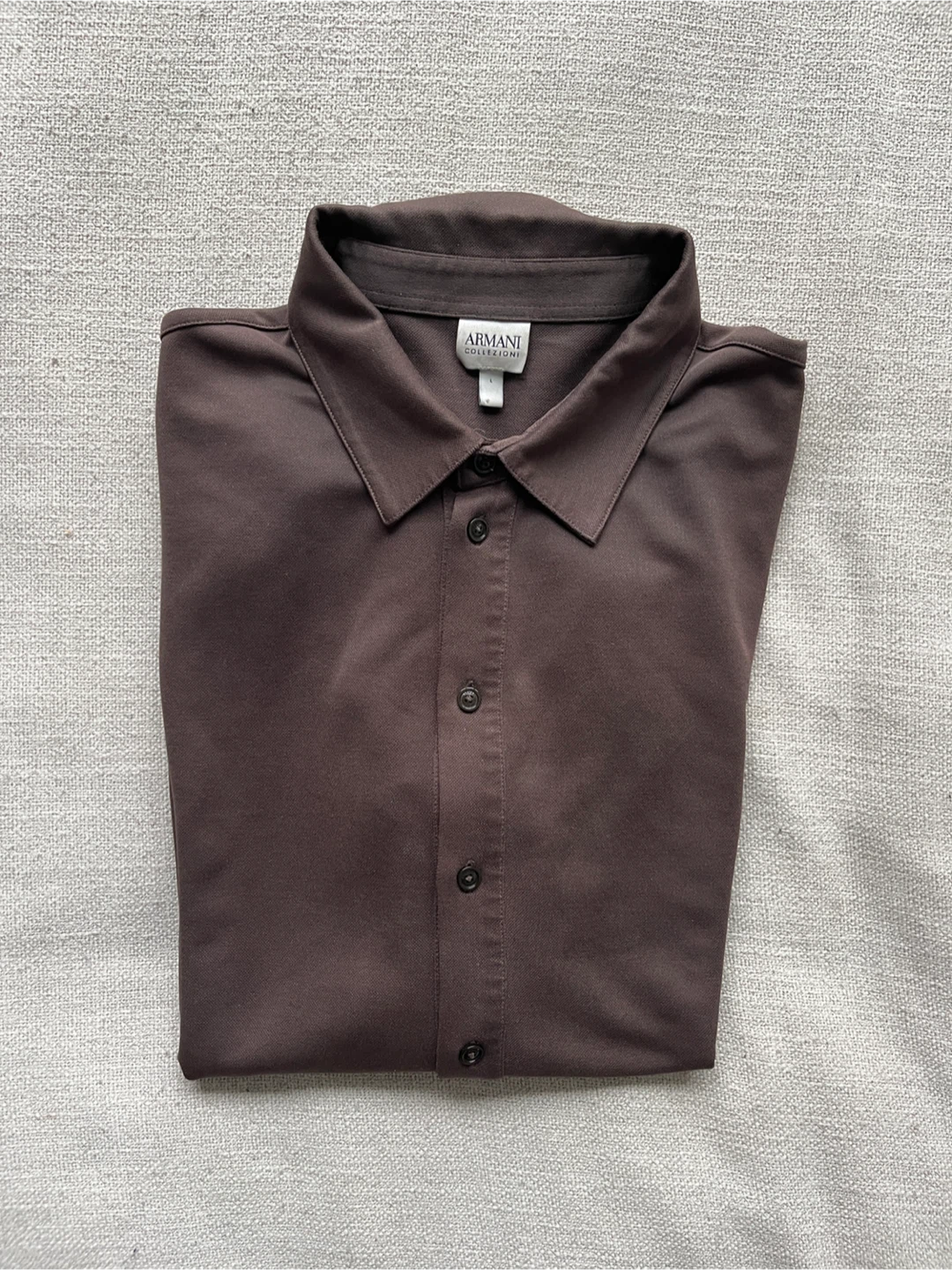 Armani Brown Button-Up Shirt - photo 4