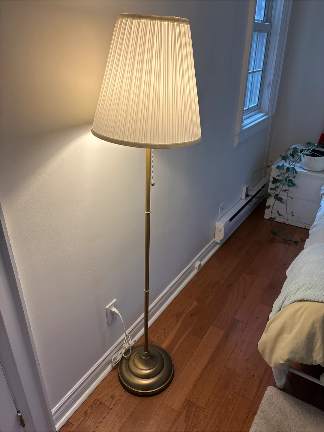 Floor Lamp with Pleated Shade IKEA