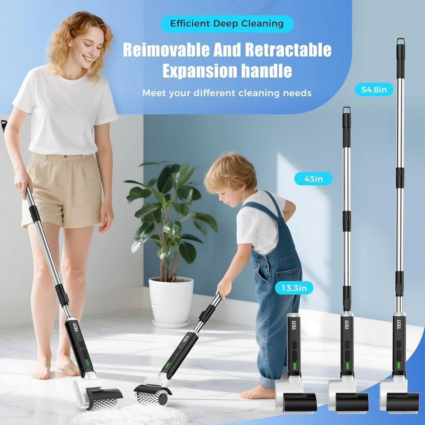 YKYI Electric Spin Scrubber: 4 Heads - photo 2