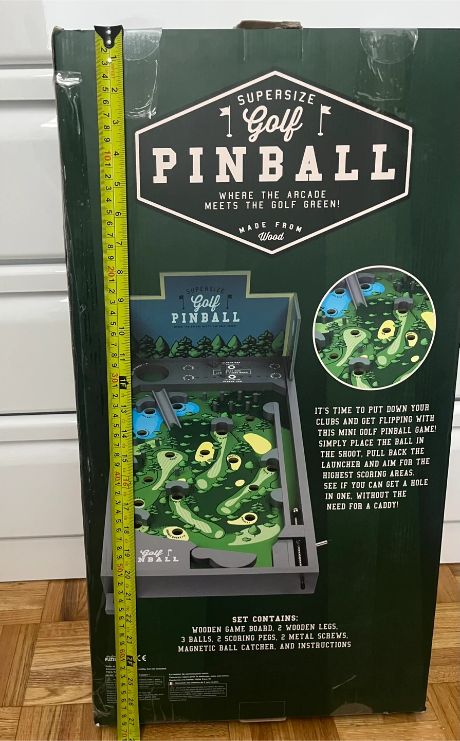 Supersize Golf Pinball Wooden Game Board - photo 5