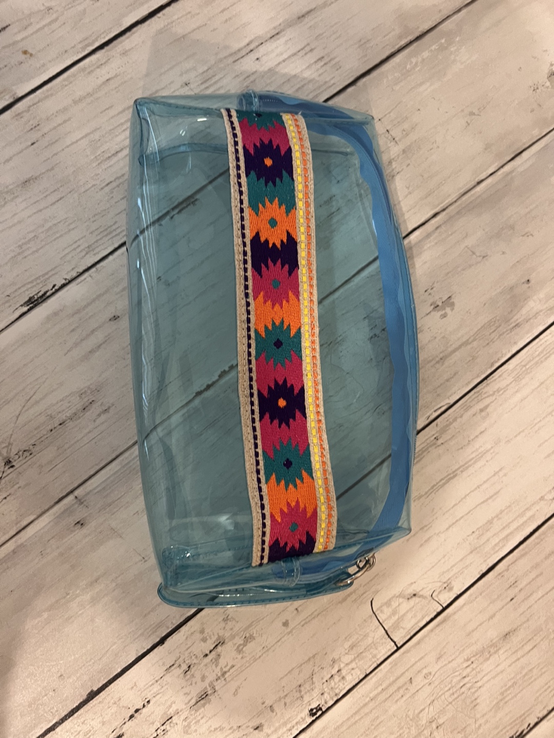 Clear Blue Cosmetic Bag - photo 2