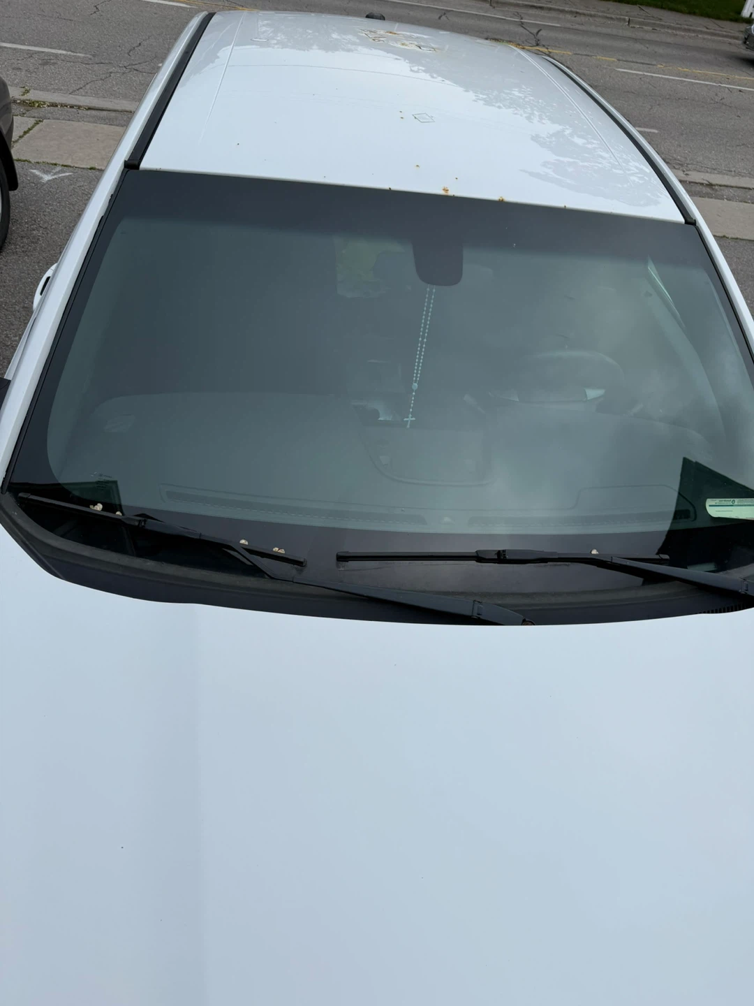 White Ford Sedan