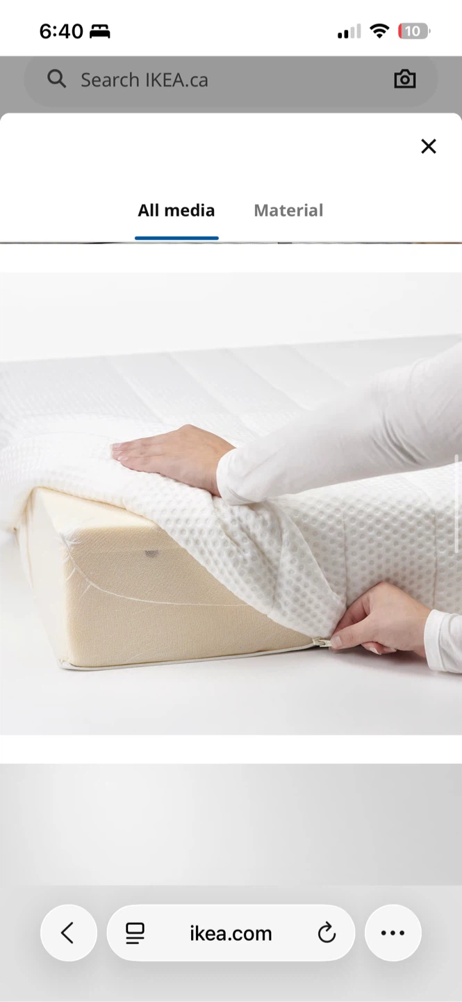 IKEA ASBYGDA Queen Foam Mattress - photo 4
