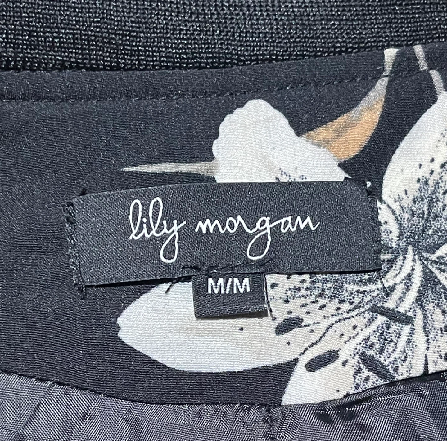 Lily Morgan Floral Bomber Jacket - Medium - photo 4
