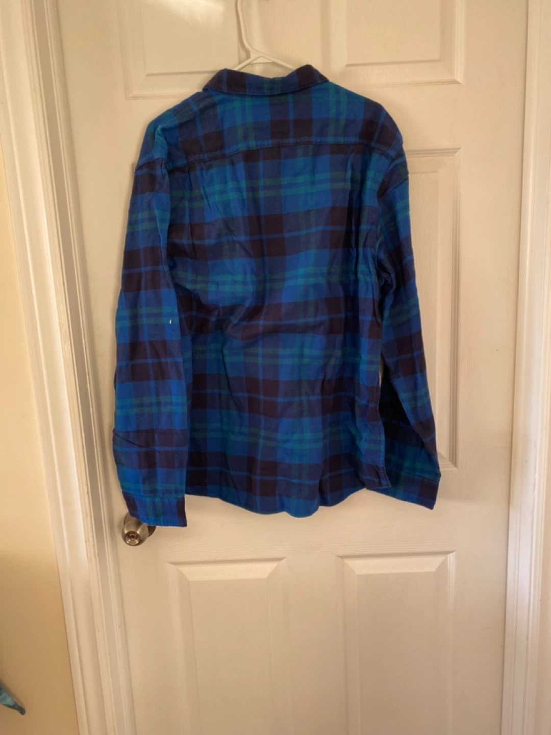 Amazon Essentials Men's Flannel Shirt - Blue Plaid - XL - photo 4