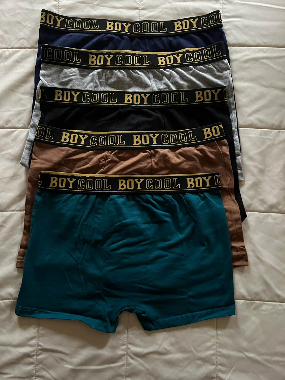 BOY COOL Boxer Briefs - 5 Pack - Youth Size 15Y