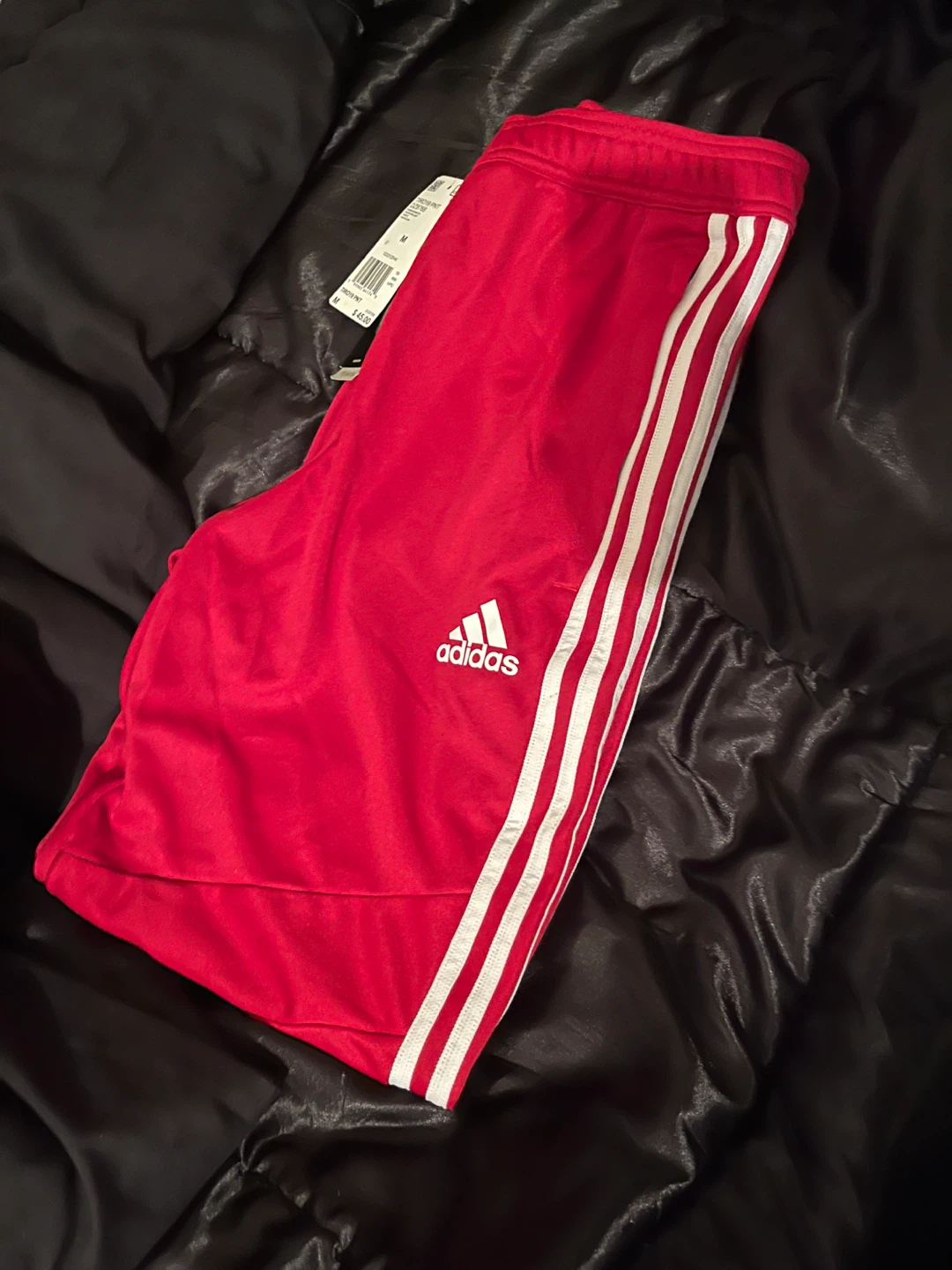 Adidas Red Track Pants - Size M - photo 2