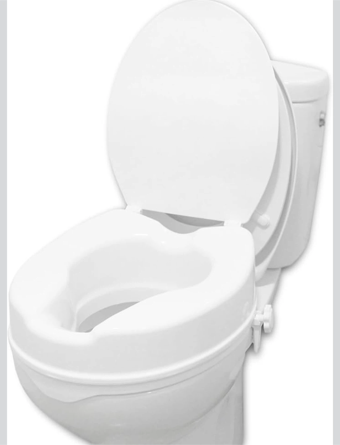 White Toilet Seat Riser 4-Inch - photo 2