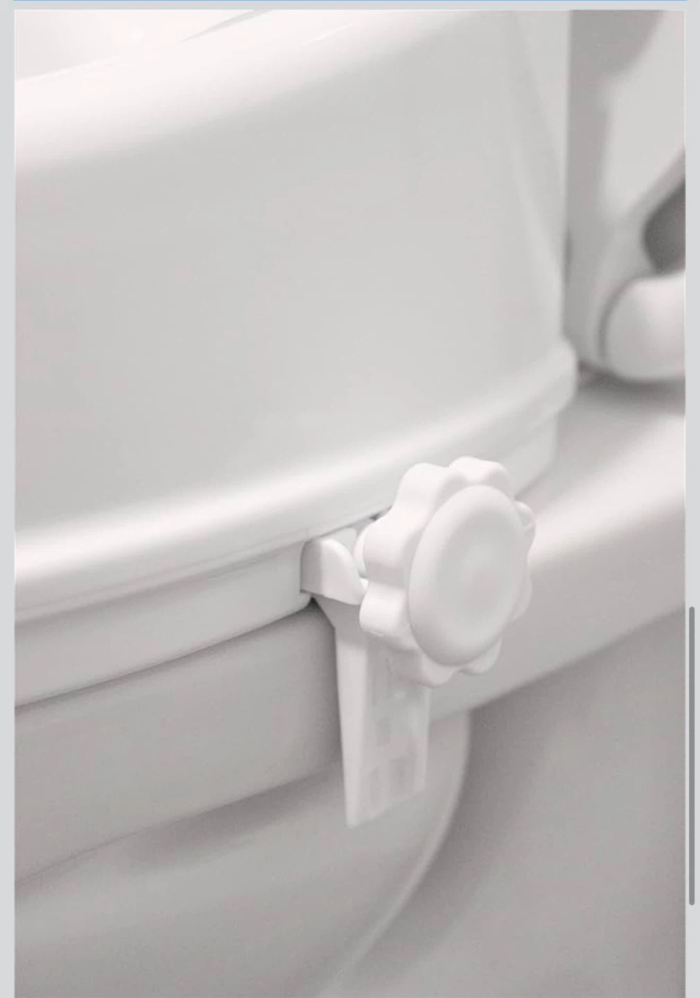 White Toilet Seat Riser 4-Inch - photo 5