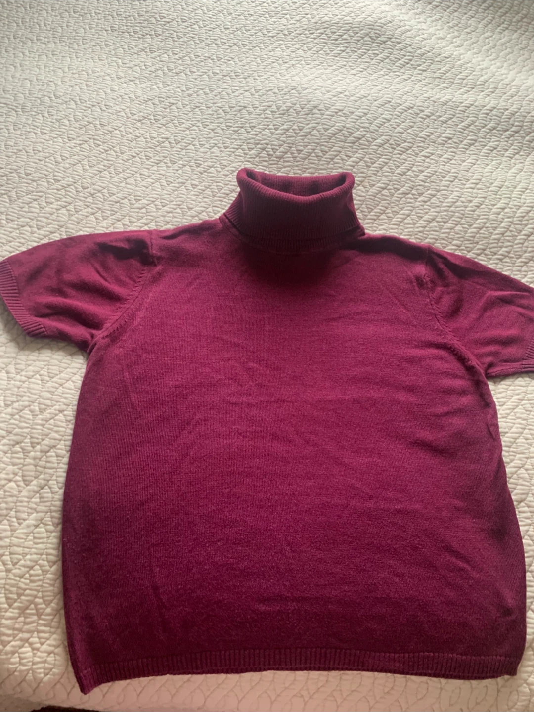 August Silk Knit Turtleneck Sweater - Size M