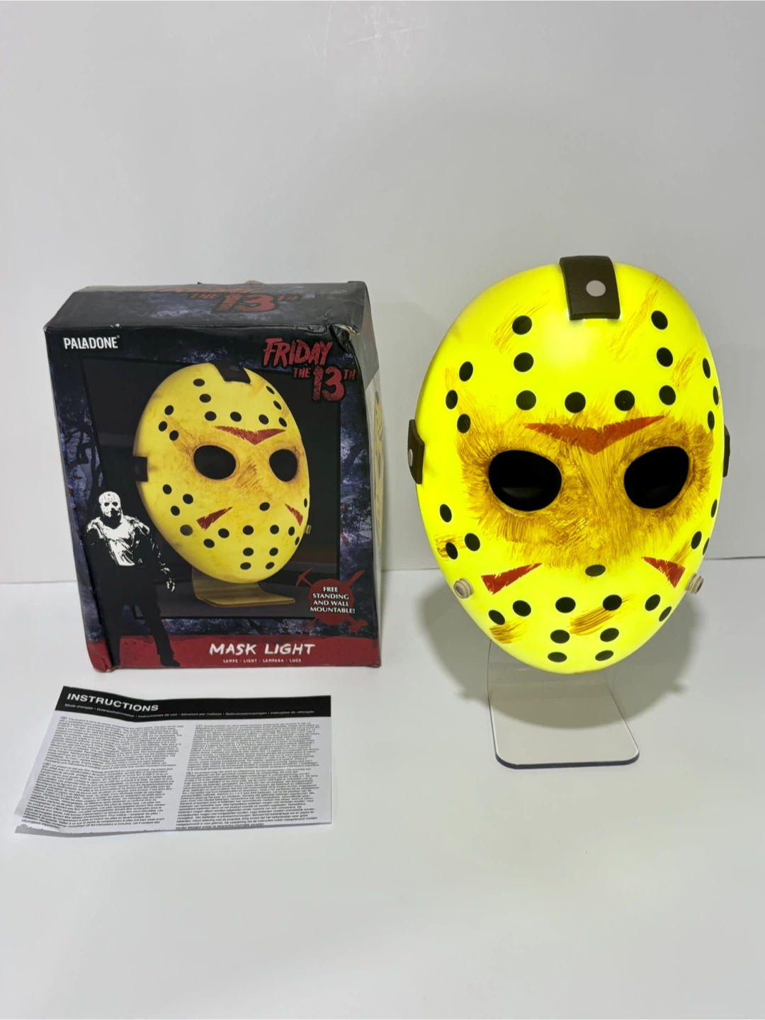 Jason mask from Friday the 13th movie , Lights up
