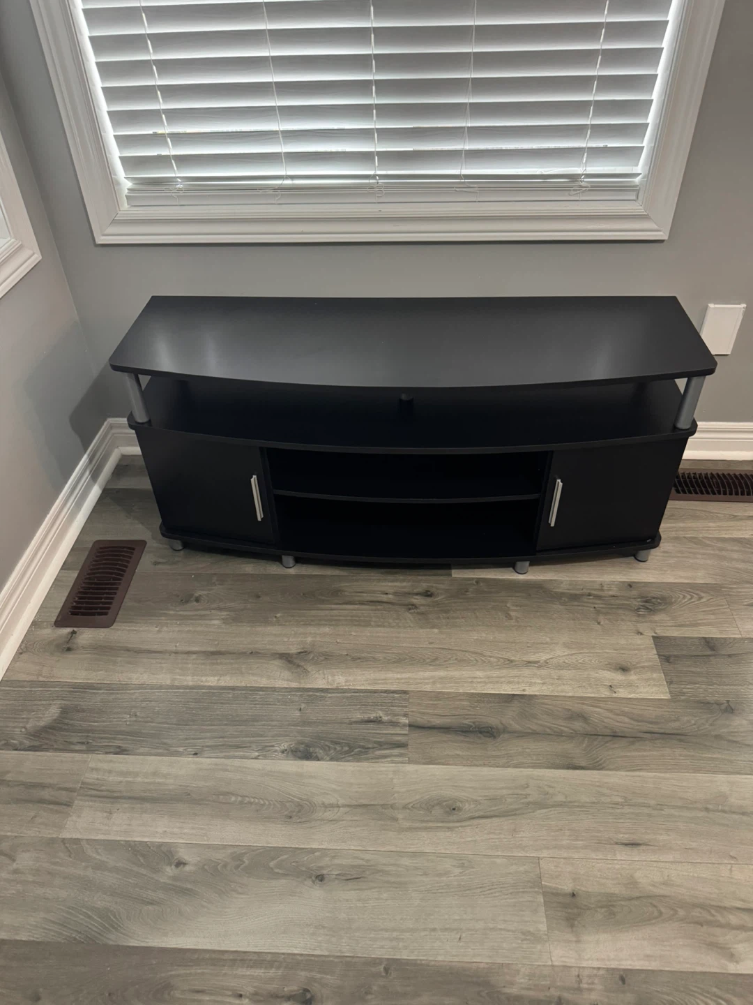 Black TV Stand with Storage