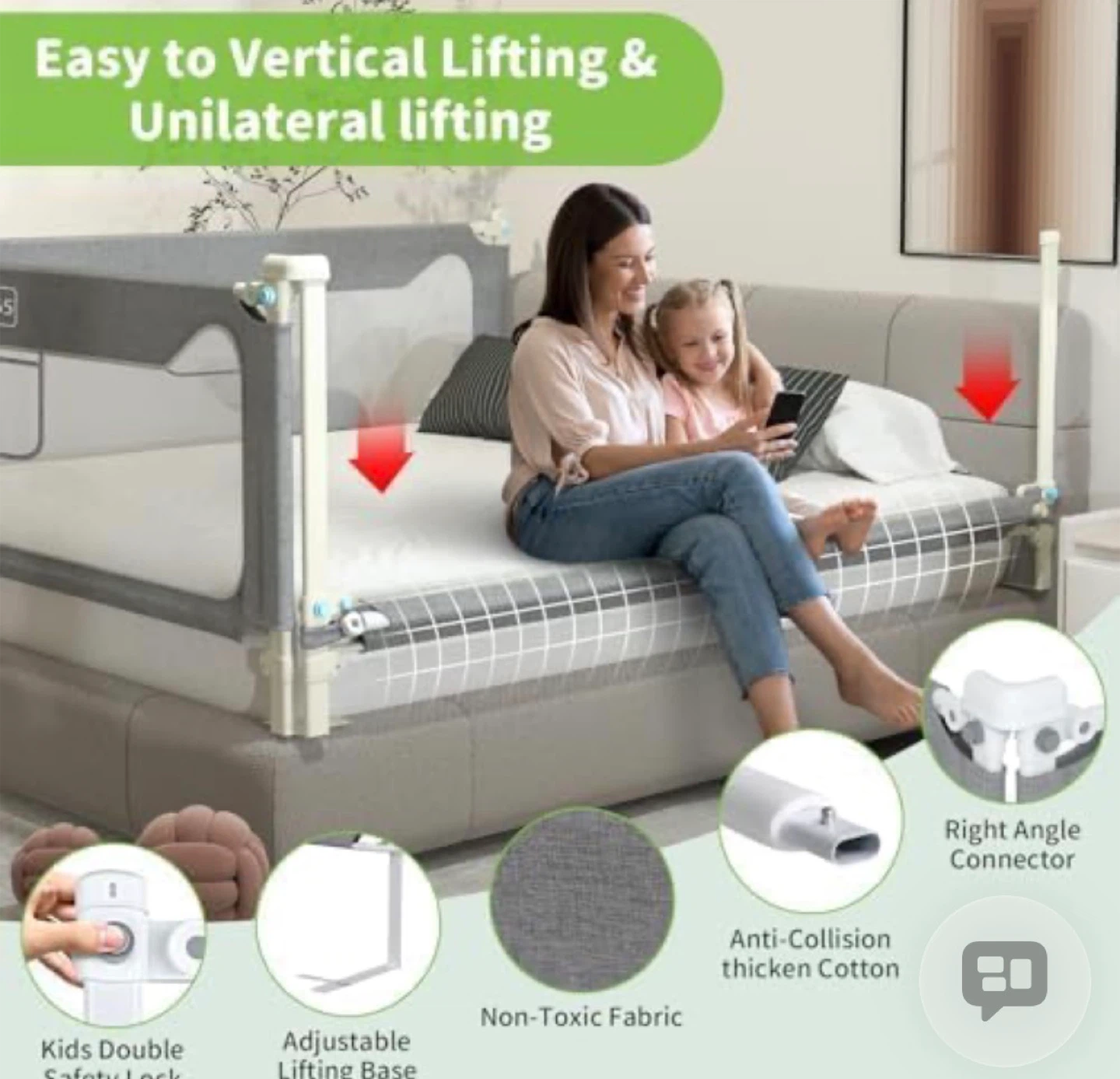 Bed Rail - Protects Baby's Safety - photo 4