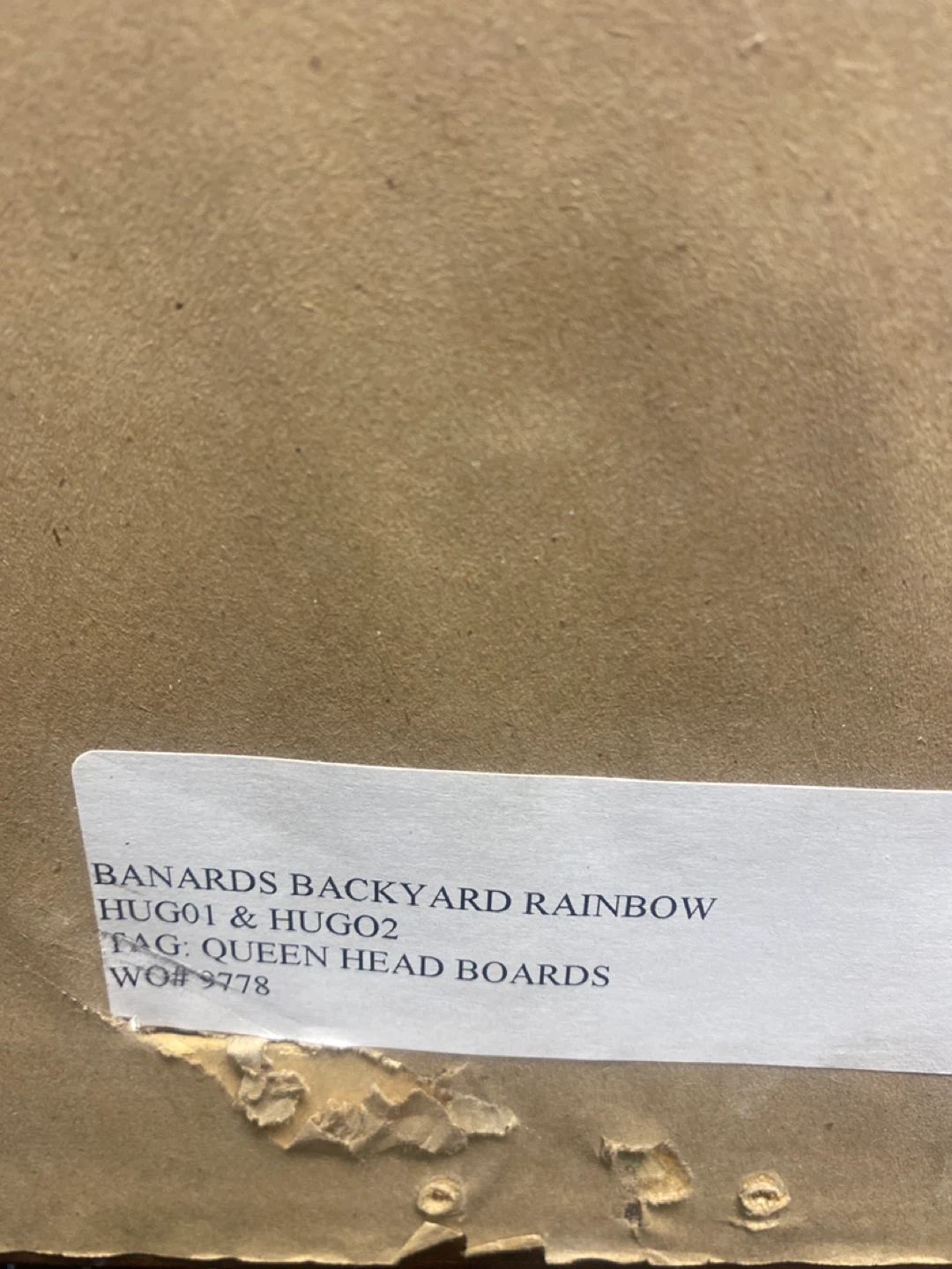 Framed Watercolour "Banards Backyard Rainbow" Queen Head Boards - photo 2